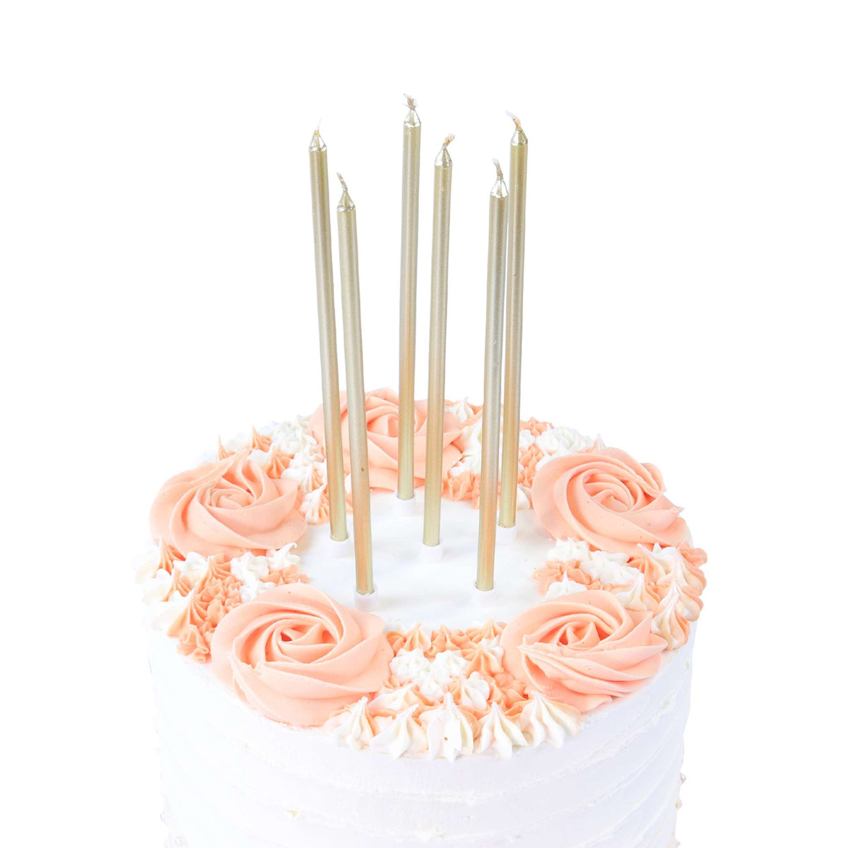 Gold Tall Candles Set Of 16