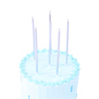 Silver Tall Candles Set Of 16