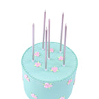 Velas - Extra Largas Rosa Oro con Soporte, Pack de 16 (18cm / 7")