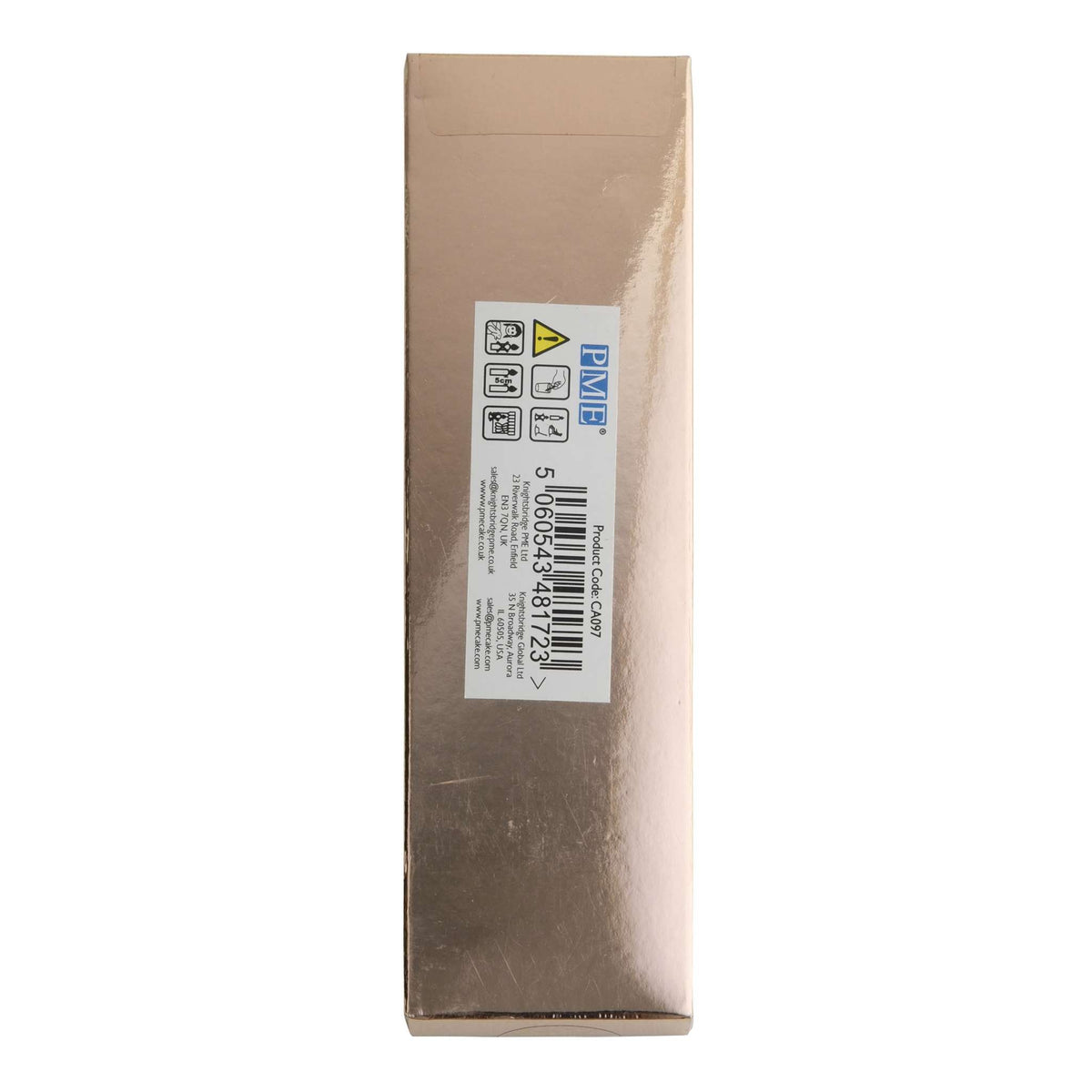 Kerzen - Roségold Extra Hoch mit Haltern Pk/16 (18cm / 7")