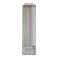 Bougies - Lot de 16 assorties avec porte-bougies (18cm / 7 po)