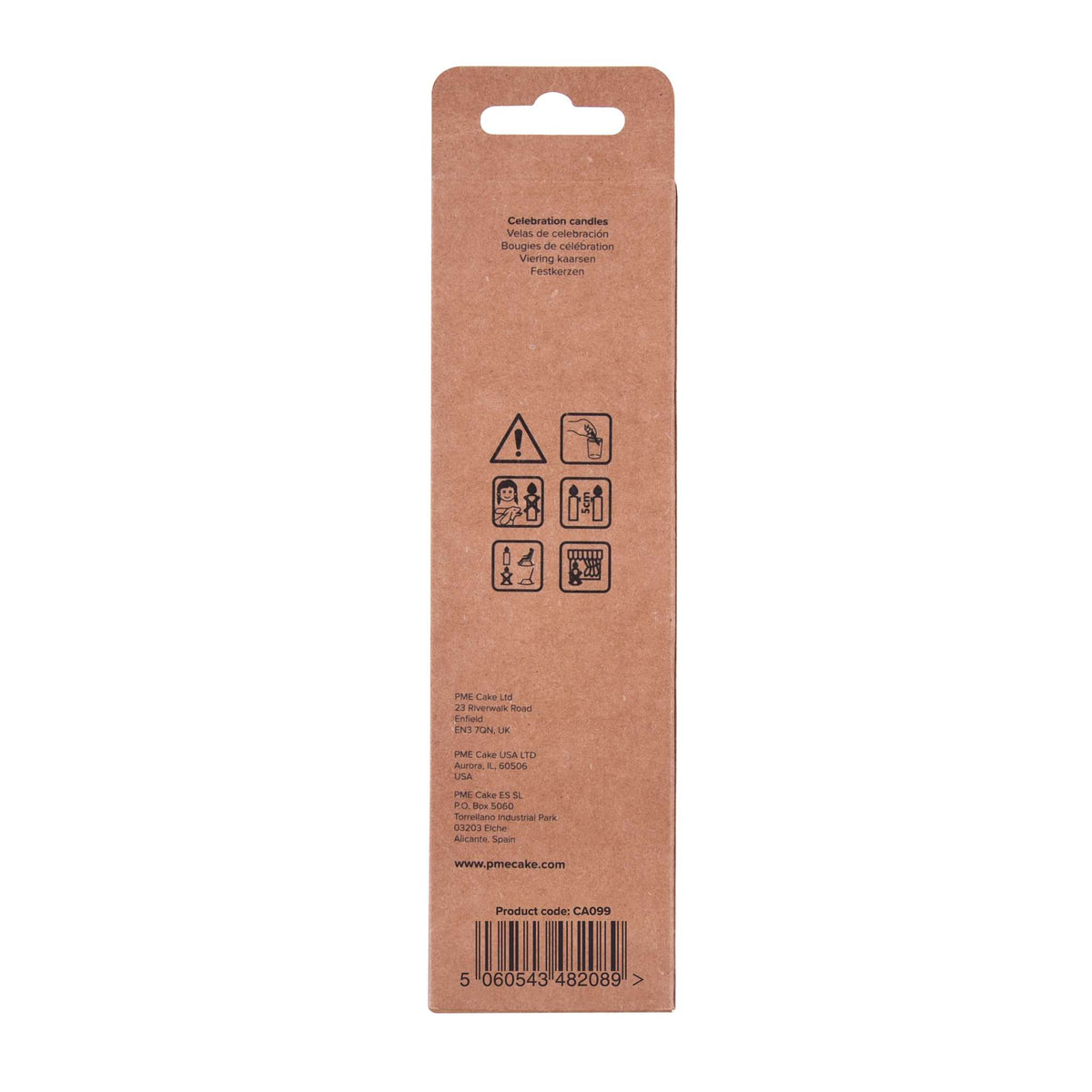 Bougies - Lot de 16 assorties avec porte-bougies (18cm / 7 po)