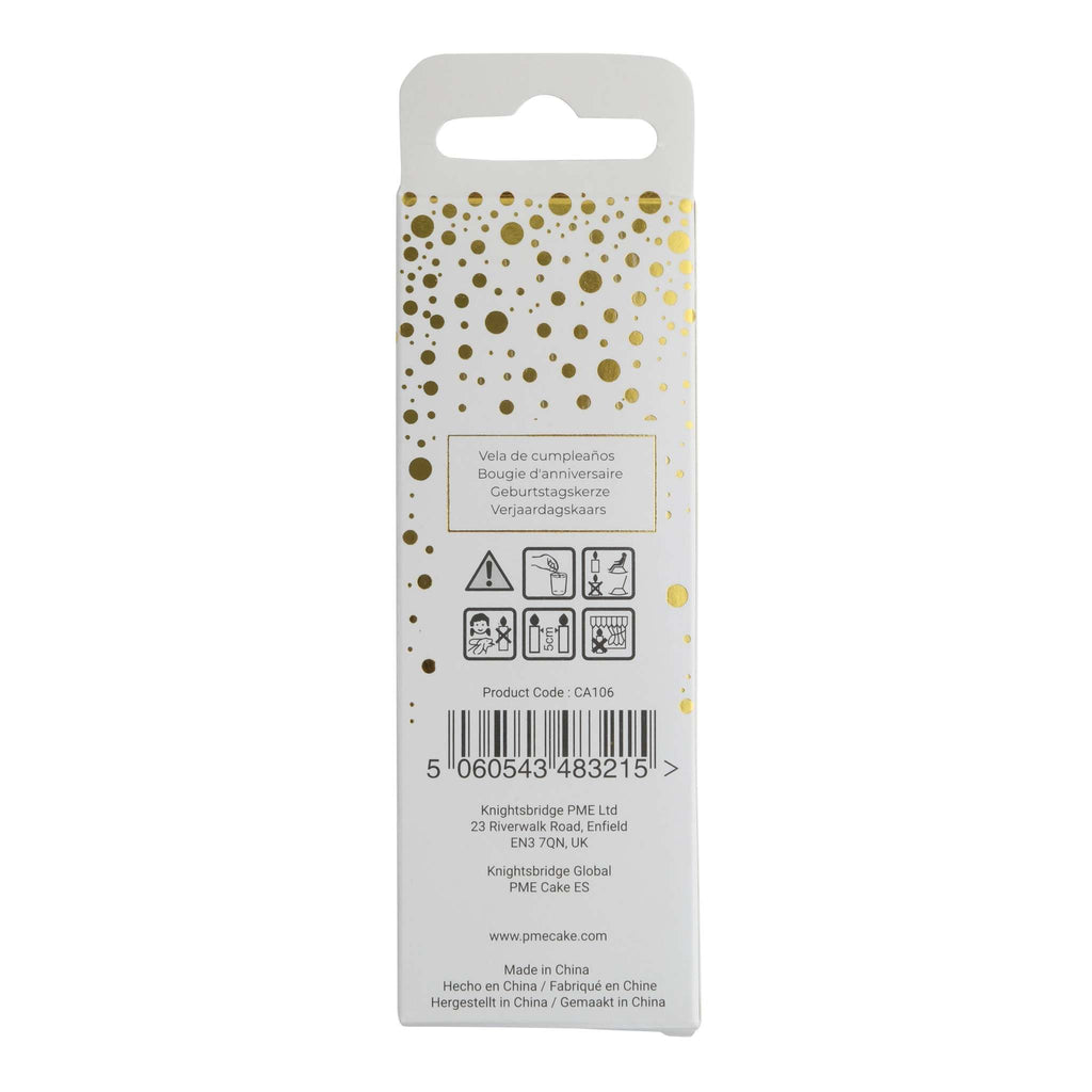 Gouden Glitter Cijferkaars 6