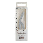 Silver Glitter Number Six Candle