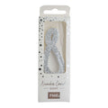 Bougie à Paillettes Argentées 8