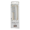 Zahlenkerze Glitter Silber 9