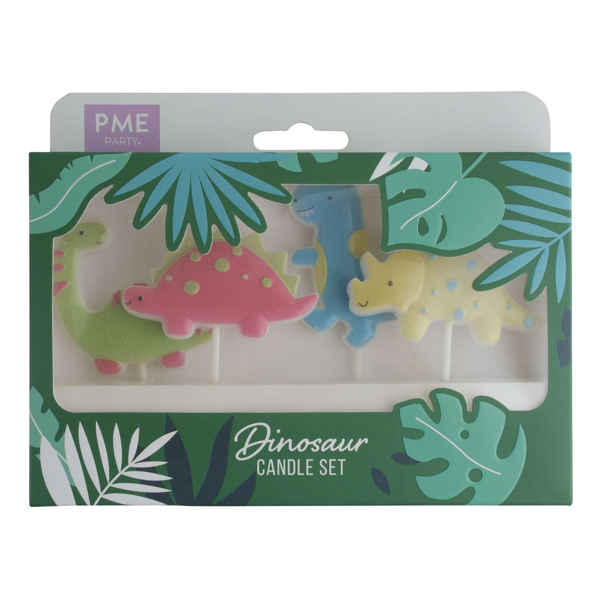 Dinosaur Candles Set Of 4