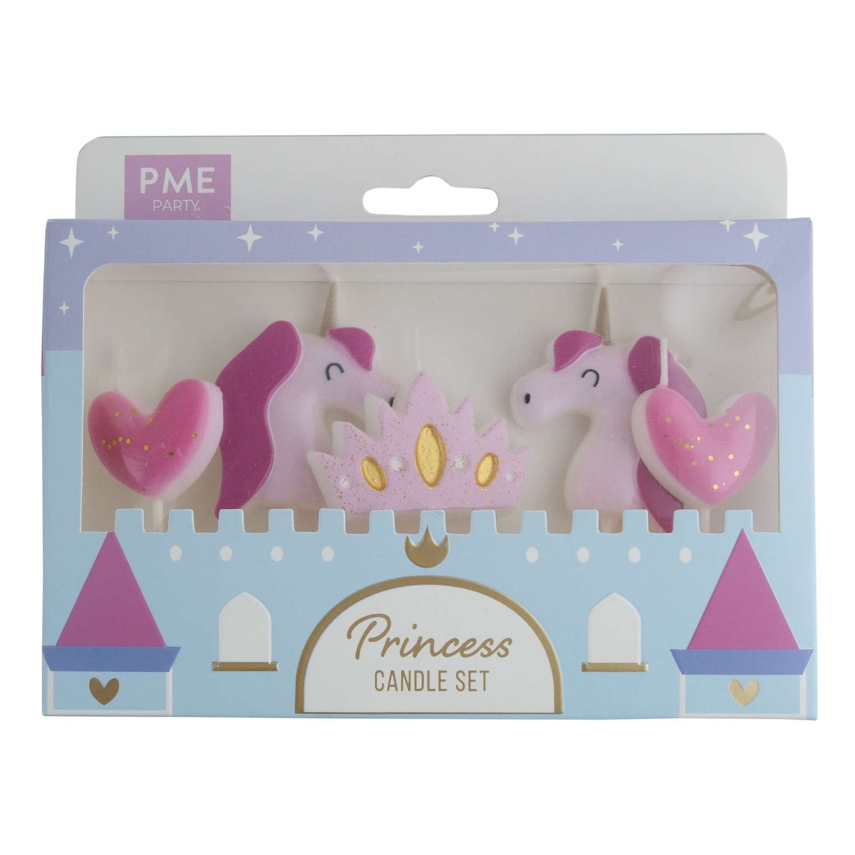 Princess Candles Set Of 5