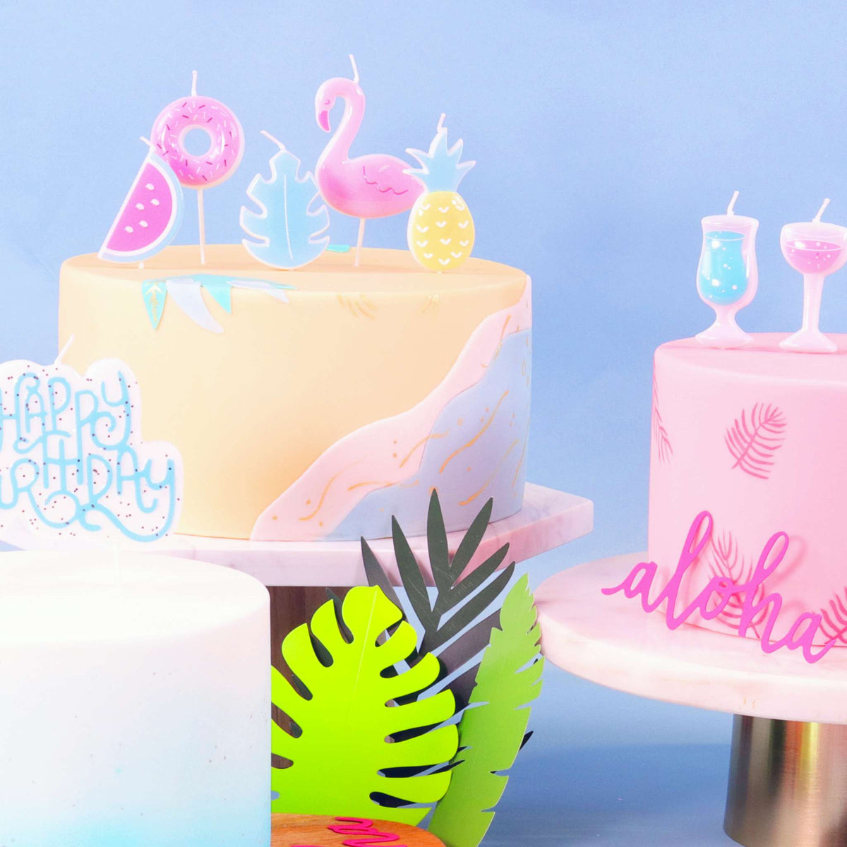 Velas - Fiesta Tropical - Set de 5