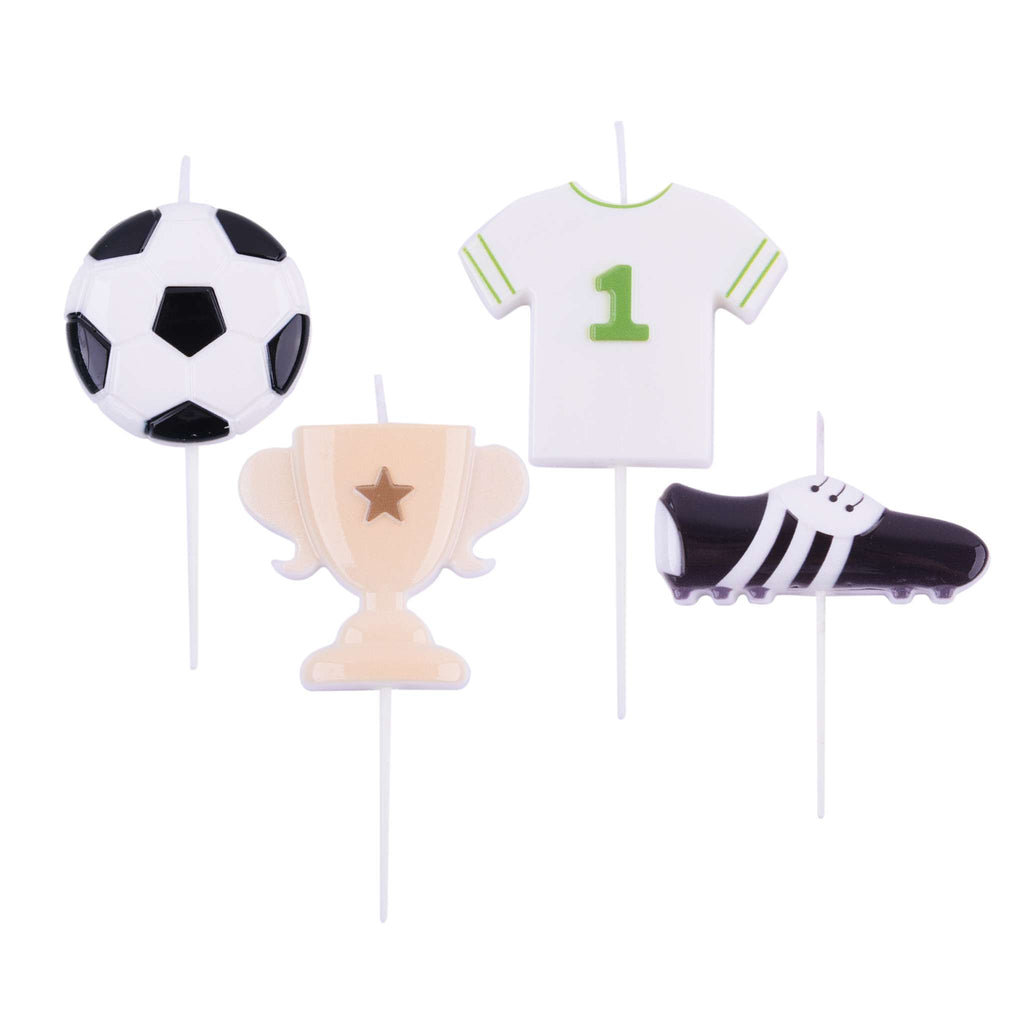 Football Candles Set Of 4