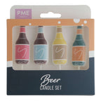 Bougies - 4 pièces - Bouteilles de Bière
