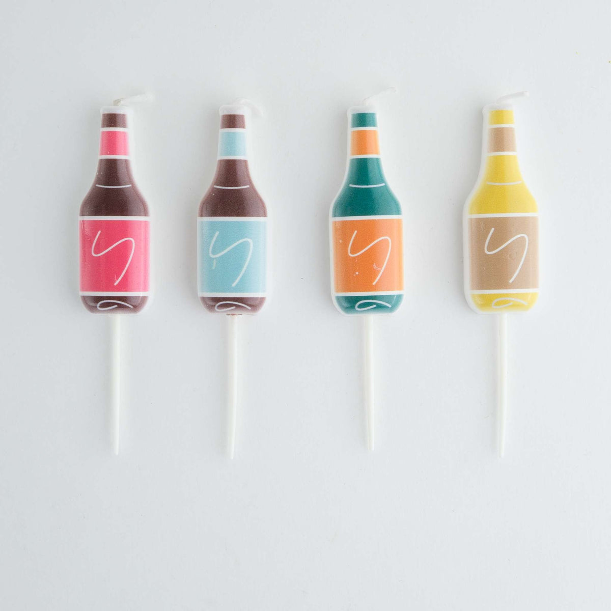 Beer Bottle Candles Set Of 4