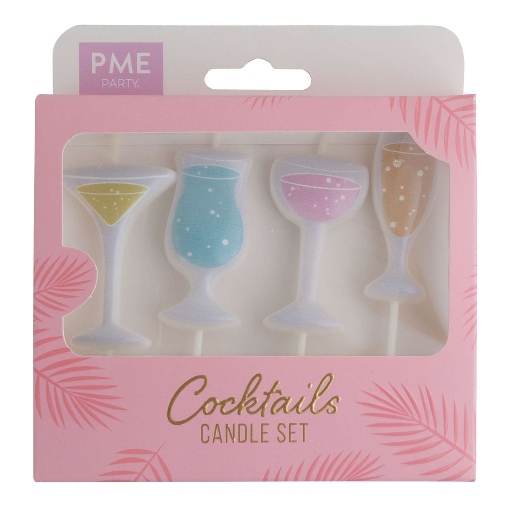 Velas - Cocteles - Set de 4
