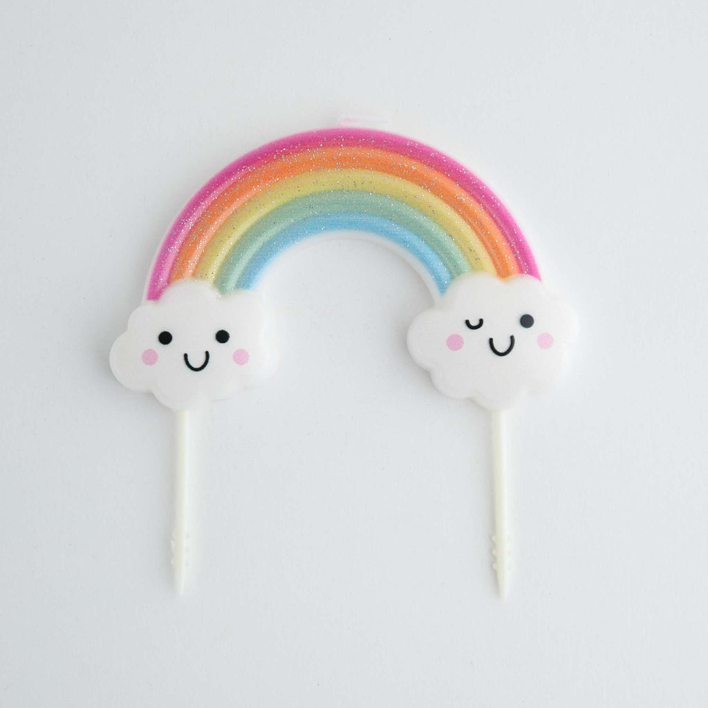 Kerzen-Topper - Glitzernder Regenbogen