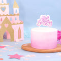 Kerzen-Topper - Pink glitzernde