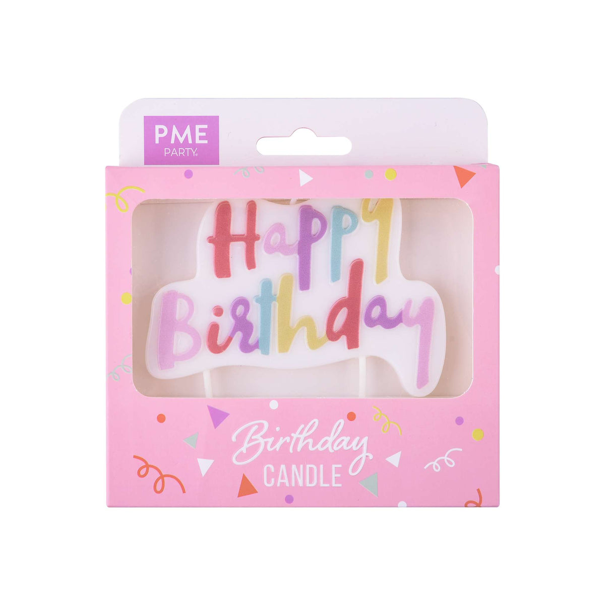 Adorno para Vela - Vela de Cumpleaños Pastel Rosa