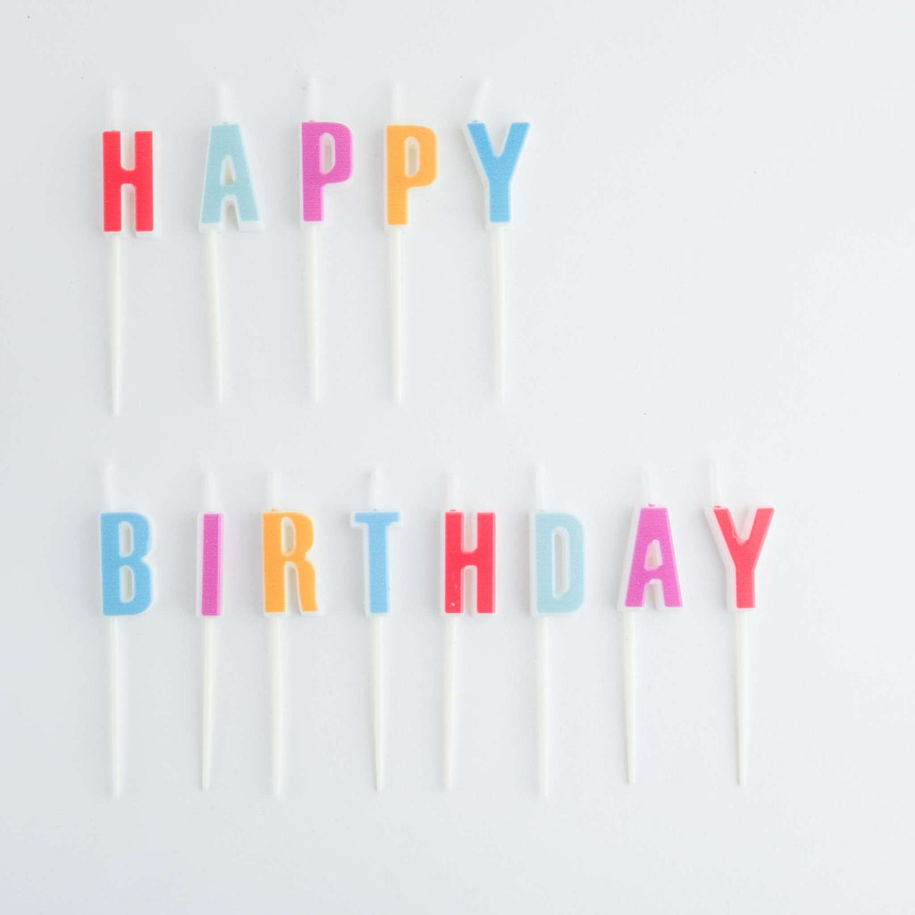 Happy Birthday Candle Set Of 13