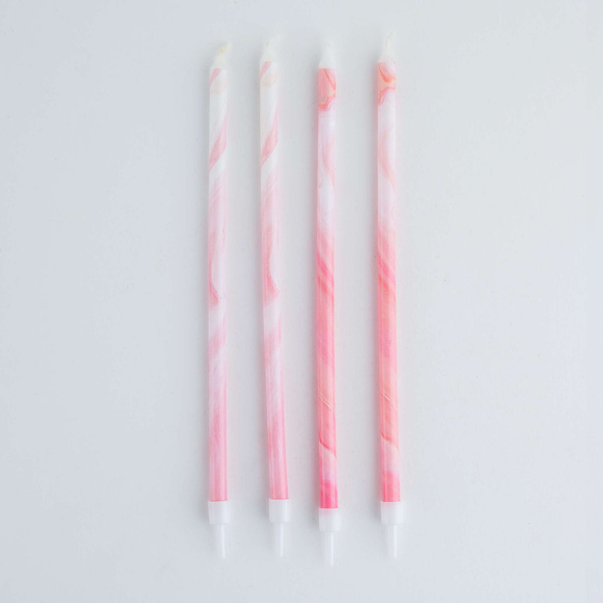 Kerzen - Pink Marmor Pk/6