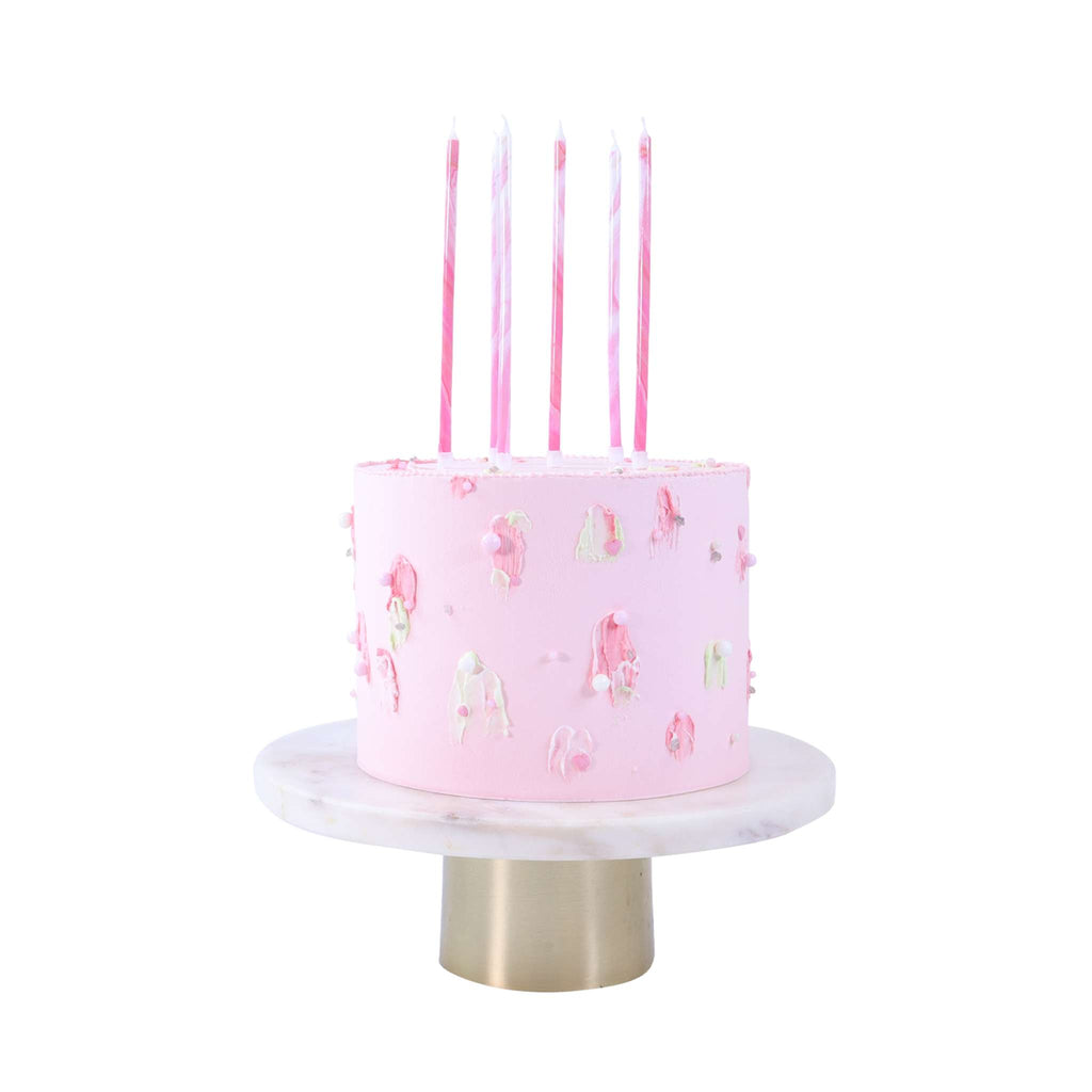 Velas Altas - Mármol Rosa Pk/6