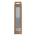 Silver Glitter Tall Candles Set Of 16