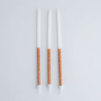 Bougies Hautes - Paillettes Or Rose Pqt/16
