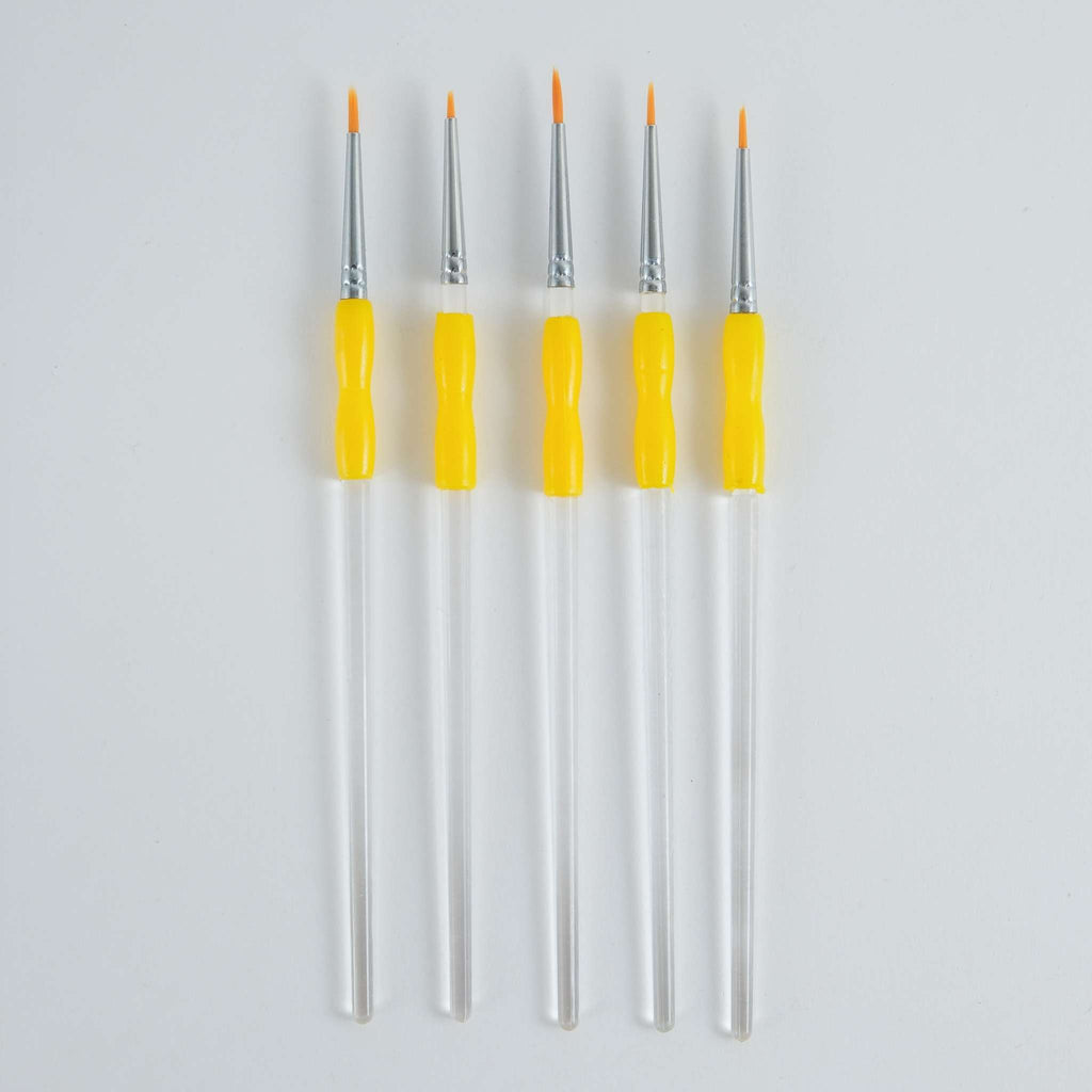 Feine Handwerks-Pinsel Set mit 5 Stück