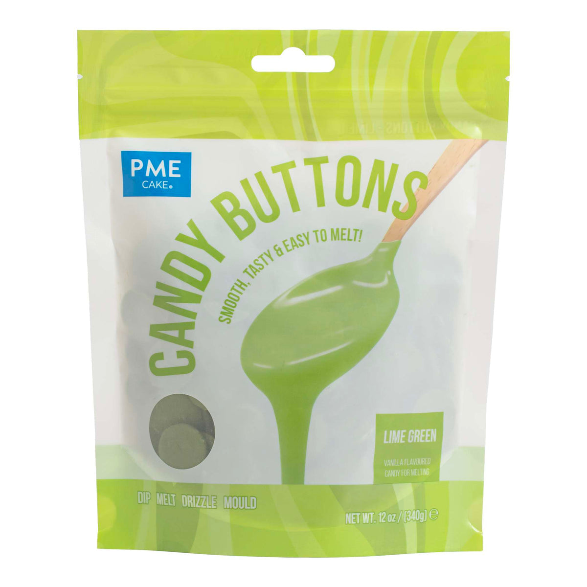 Candy Buttons - Vert citron (340g / 12oz)