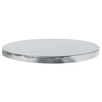 Cake Board redonda para Tarta con bordes lisos, Plata (8" / 20cm)