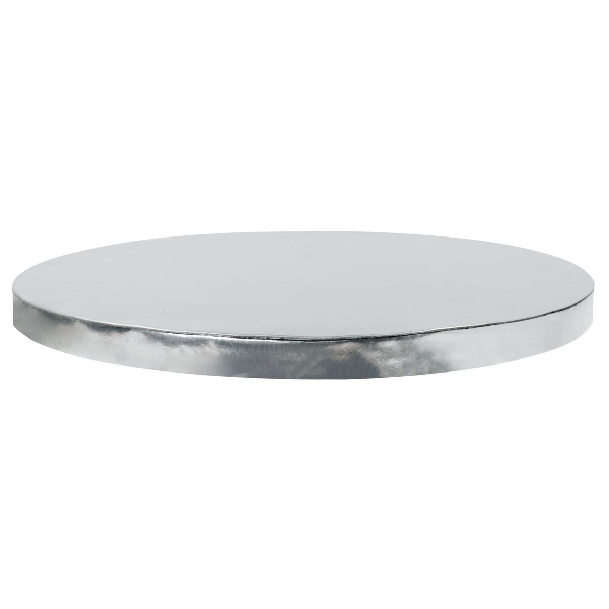 Cake Board redonda para Tarta con bordes lisos, Plata (8" / 20cm)