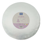 Cake Board redonda para Tarta con bordes lisos, Plata (10" / 25cm)