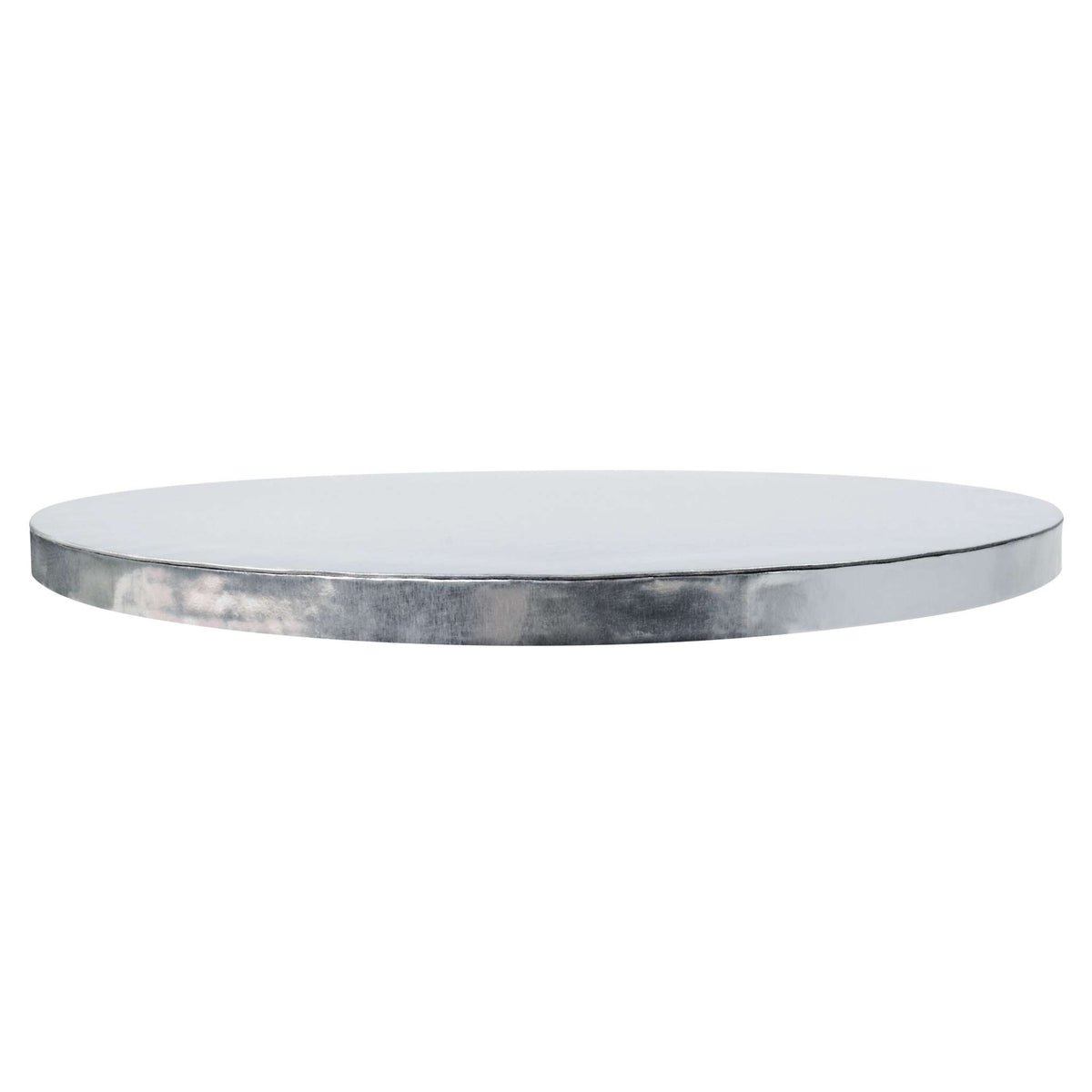 Ronde Taartkarton met randafwerking, Zilver (10" / 25cm)