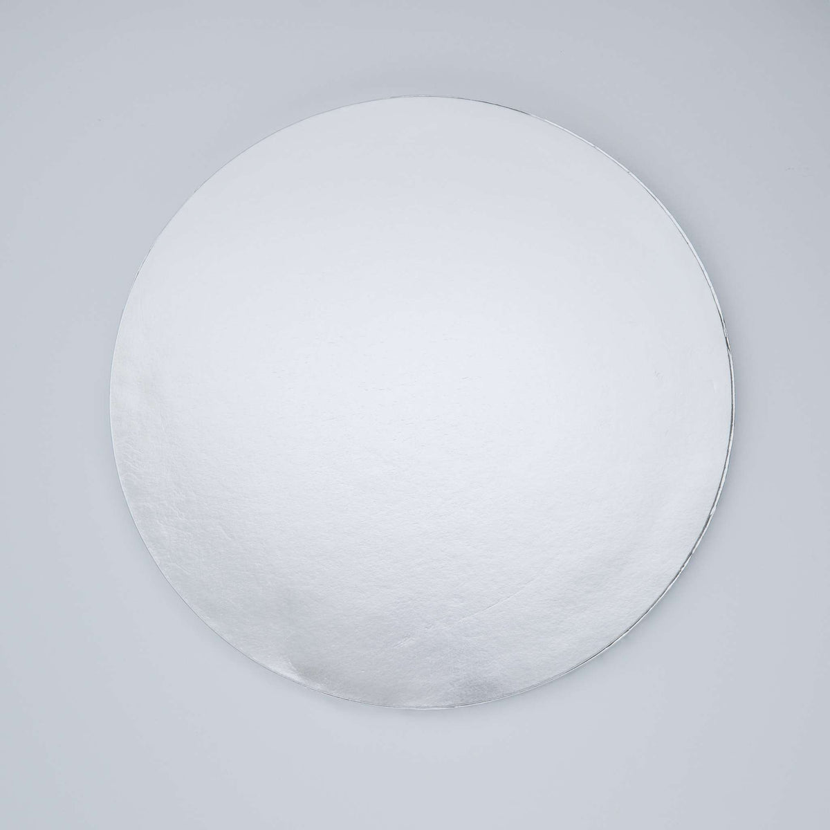 Runde Kuchenplatte mit Glatter Rand, Silber (12" / 30cm)