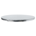 Plateaux à gâteau Ronds avec bordure lisse, Argentée (12" / 30cm)