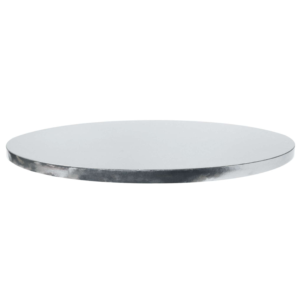 Cake Board redonda para Tarta con bordes lisos, Plata (14" / 35cm)