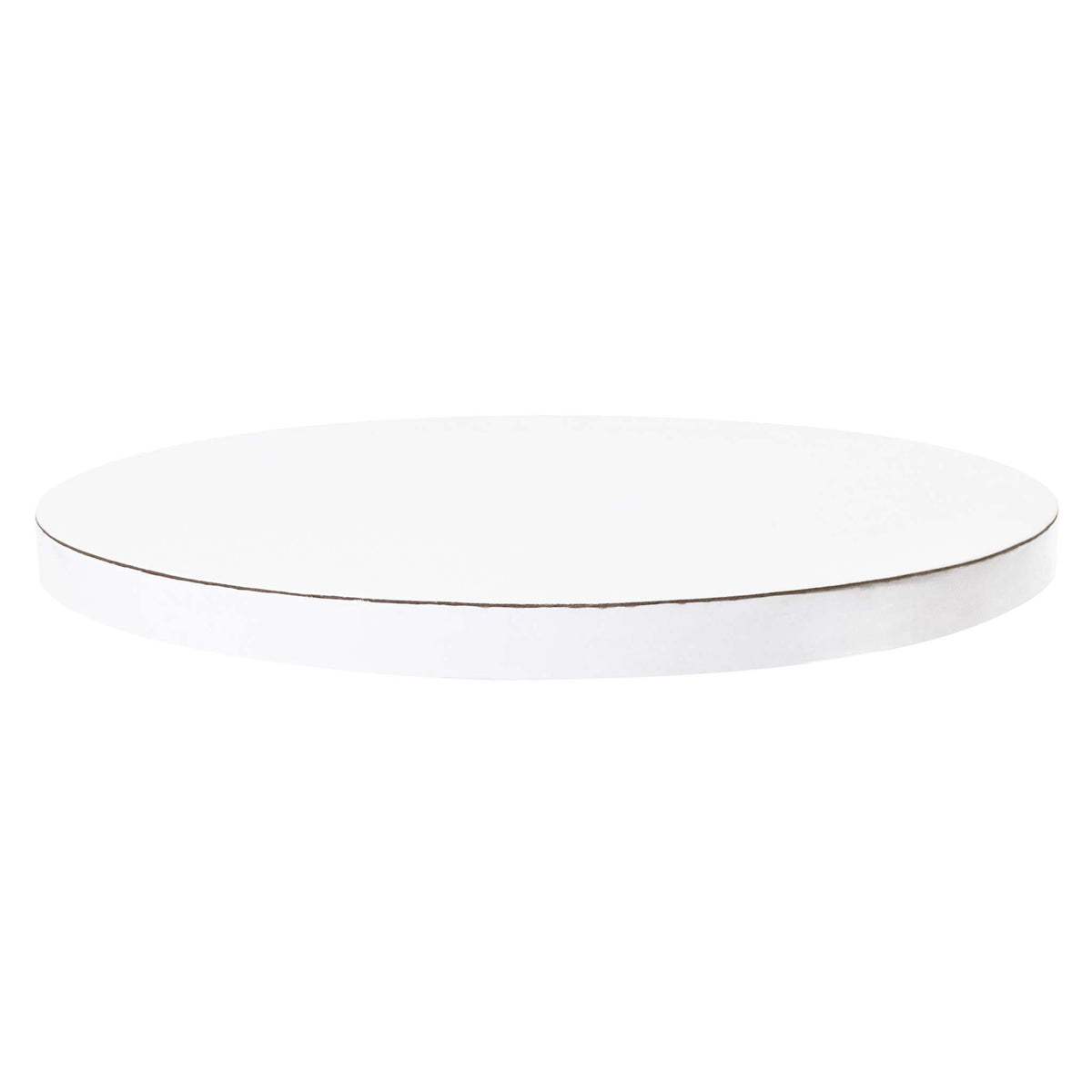 Runde Kuchenplatte mit Glatter Rand, Weiß (8" / 20cm)