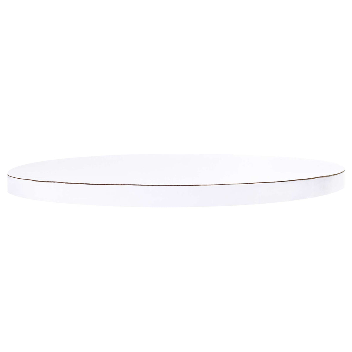 Ronde Taartkarton met randafwerking, Wit (10" / 25cm)