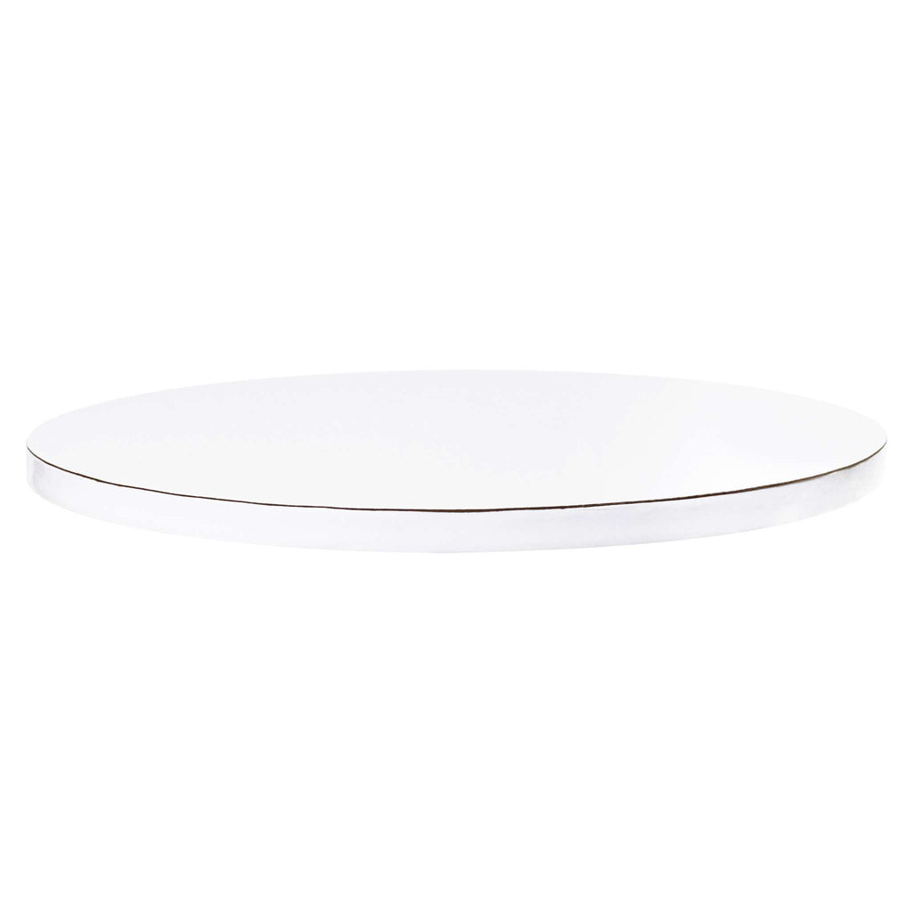 Plateaux à gâteau Ronds avec bordure lisse, Blanche (12" / 30cm)