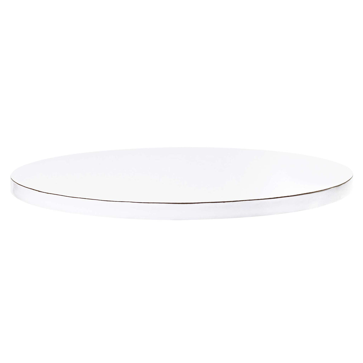 Runde Kuchenplatte mit Glatter Rand, Weiß (12" / 30cm)