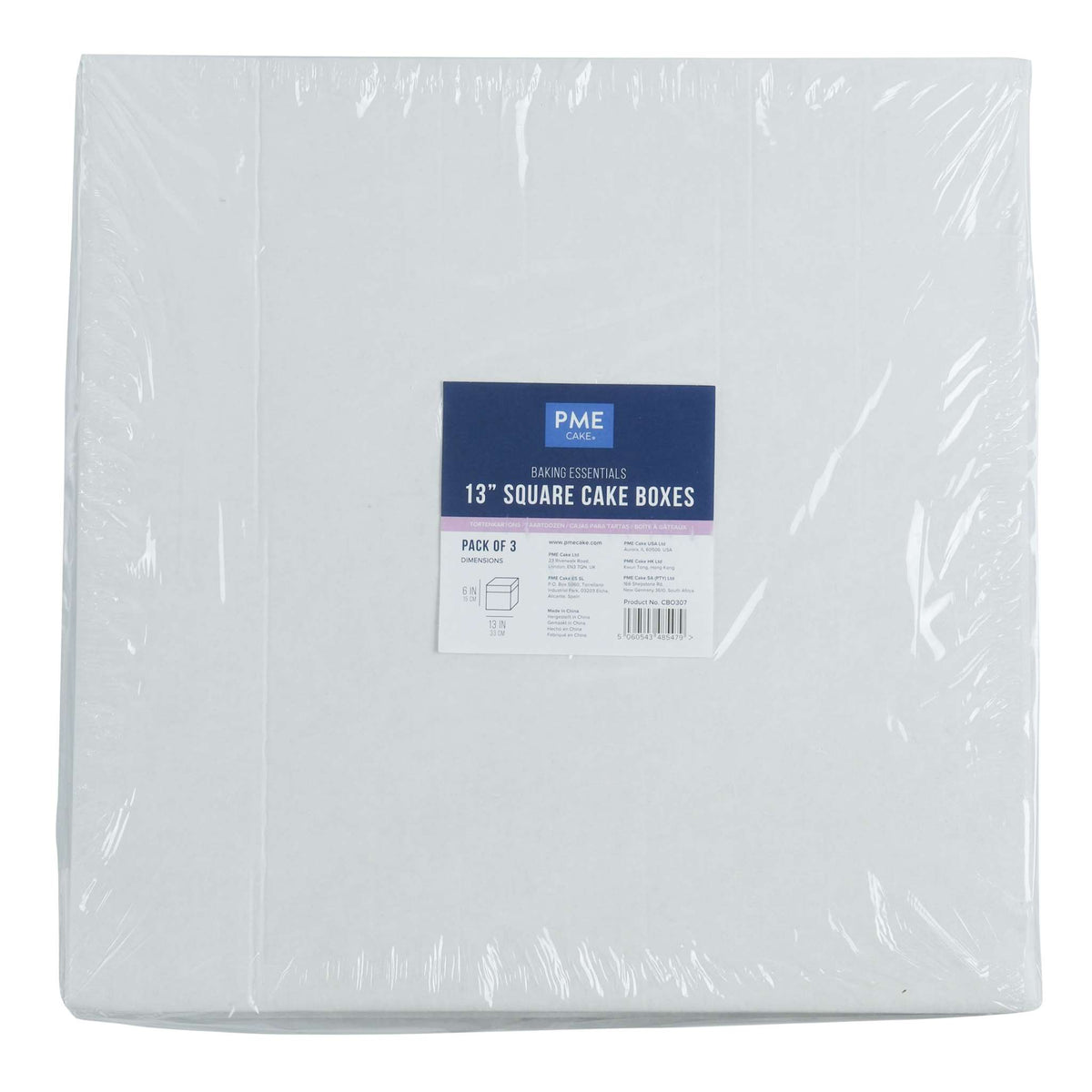 Value Cake Box (330 x 330 x 152mm / 13 x 13 x 6), Set of 3 QM