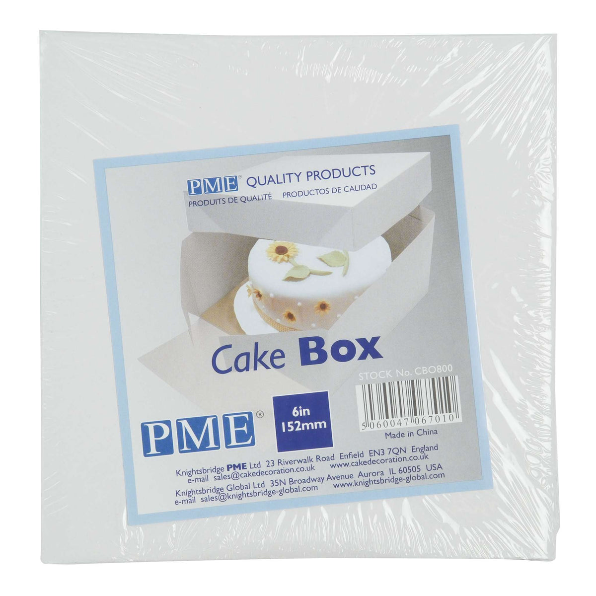 Kuchenbox (152 x 152 x 152mm / 6 x 6 x 6")