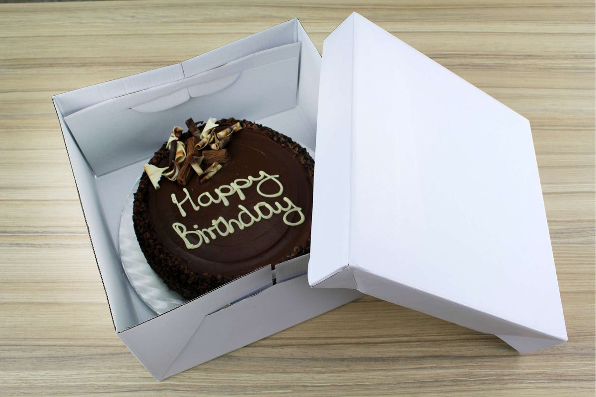 Square Premium Heavy Duty Cake Box (8" / 20.3cm)