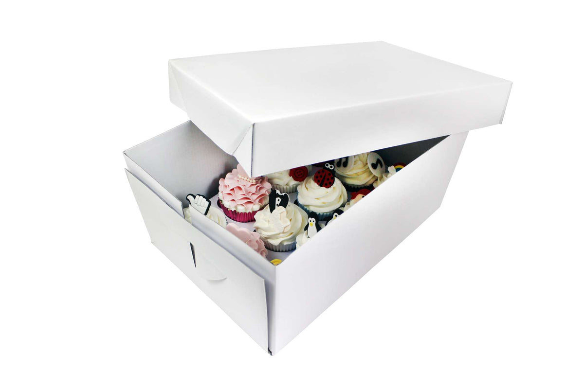 Caja para Cupcakes 12 Unidades, Alta 140mm (5,5 Pulgadas)