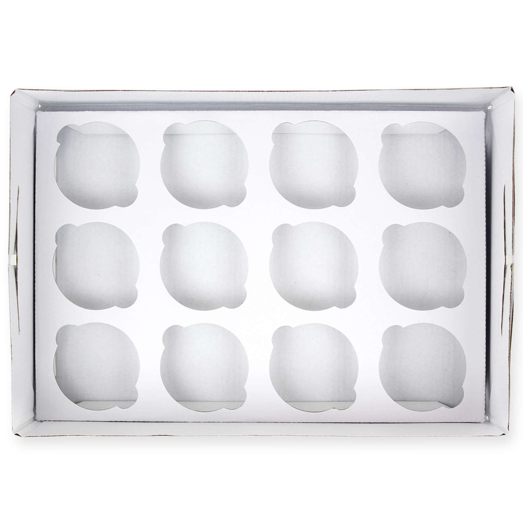 Caja para Cupcakes 12 Unidades, Alta 140mm (5,5 Pulgadas)