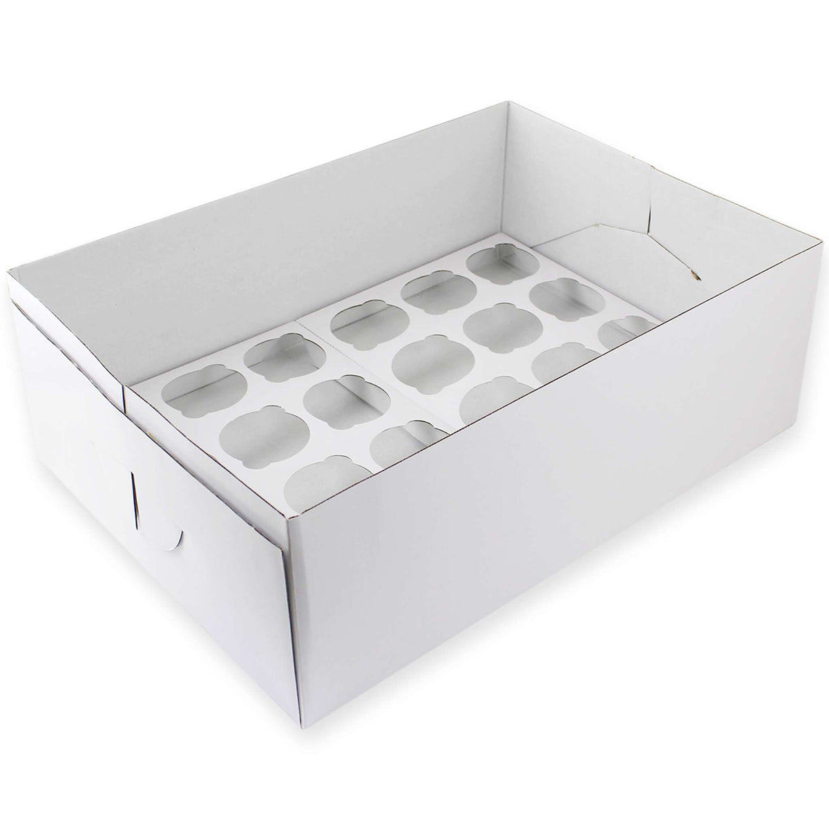 Caja para Cupcakes 24 Unidades, Alta 140mm (5,5 Pulgadas)