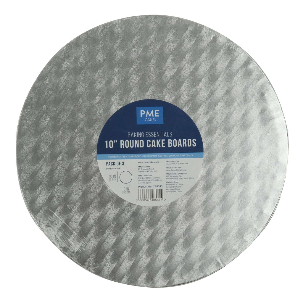 Value Round Cake Board (254mm / 10”), Set of 3