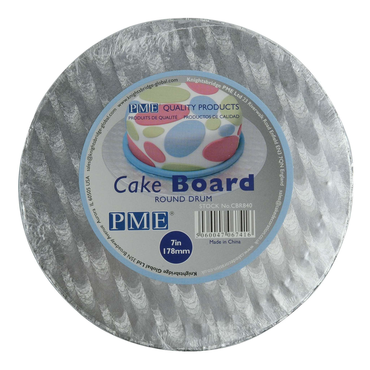 Plateau rond pour gâteau (178mm / 7")