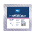 Bases para Tartas Cuadradas Baking Essentials (152mm / 6 pulgadas), Set de 3