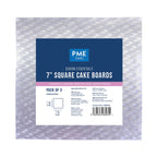 Backzubehör Quadratische Kuchenplatte (178mm / 7"), 3er-Set