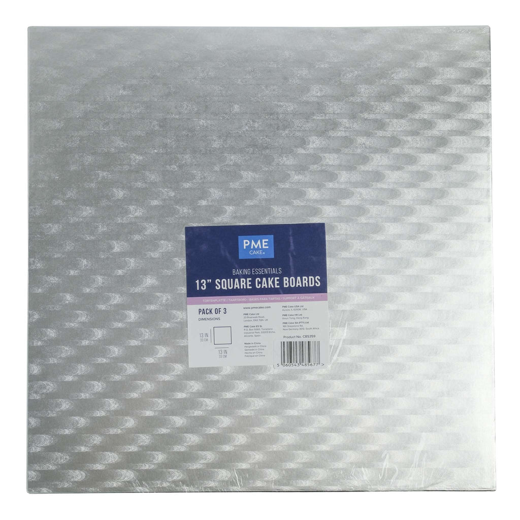 Bakbenodigdheden Vierkant Taartkarton (330mm / 13"), Set van 3