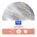 Round Wrapped Edge Silver Cake Boards - Pk/10 (20cm / 8in)
